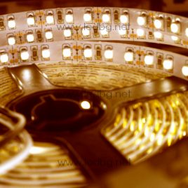 LED лента 120LEDs/m. SMD 3528 IP 44 топло бяла – влагозащитена