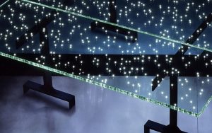LED стъклена маса